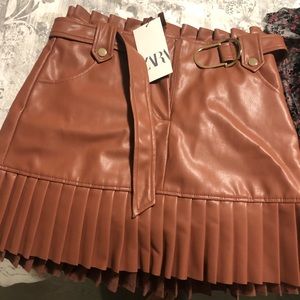 Leather skirt